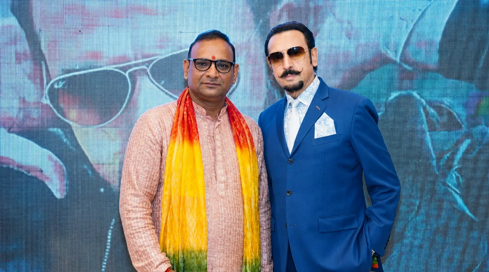Aacharya Vishnu Sharma with actor Gulshan Grover